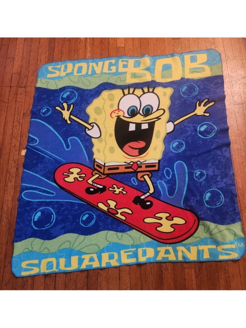 Y2K Spongebob Squarepants Surfboarding Blanket